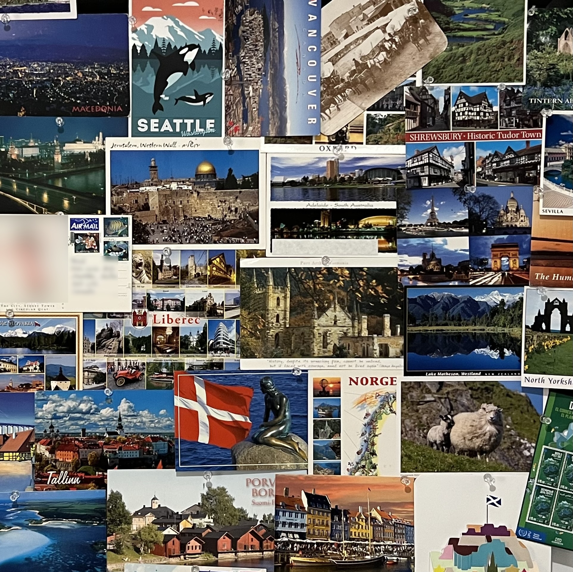 A subset of my postcards.